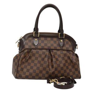 LOUIS VUITTON Damier Ebene Trevi PM Hand Bag 2way N51997 LV Auth nb351AV